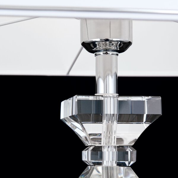 Orion LA 4-1207 - Lampada da tavolo di cristallo POKAL 1xE27/60W/230V bianco/limpido
