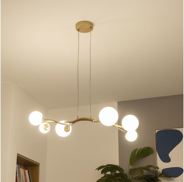 Brilagi - Lampadario LED a sospensione con filo MISTEL 6xG9/3W/230V oro/bianco