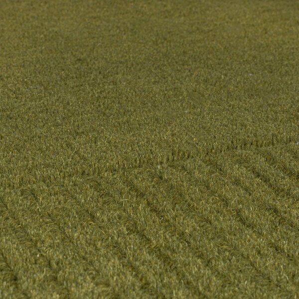 Tappeto in lana verde 200x290 cm - Flair Rugs