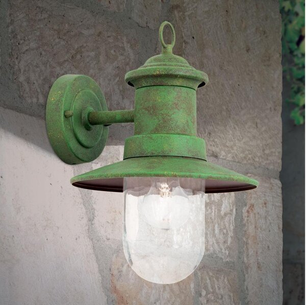 Orion AL 11-1205 - Applique da esterno LEONIE 1xE27/60W/230V IP44 verde