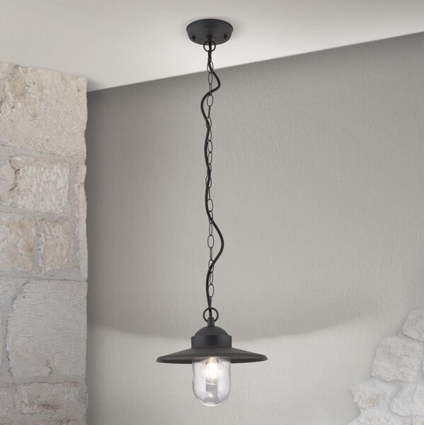 Orion AL 11-1318 - Lampada a sospensione da esterno EDWARD 1xE27/60W/230V IP44 antracite