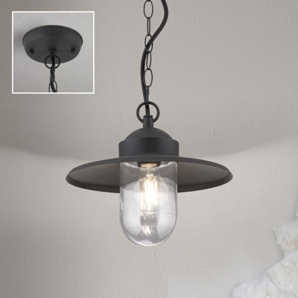 Orion AL 11-1318 - Lampada a sospensione da esterno EDWARD 1xE27/60W/230V IP44 antracite