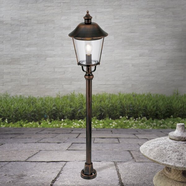 Orion AL 11K/360.44 - Lampada da esterno KENZO 1xE27/100W/230V IP44 bronzo/patina