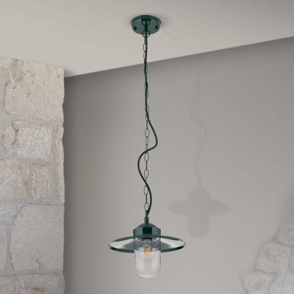 Orion AL 11-1318 - Lampada a sospensione da esterno EDWARD 1xE27/60W/230V IP44 verde
