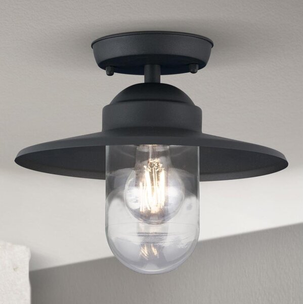 Orion AL 11-1317 - Plafoniera da esterno a montaggio superficiale EDWARD 1xE27/60W/230V IP44 antracite