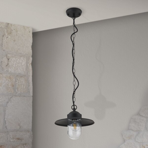Orion AL 11-1318 - Lampada a sospensione da esterno EDWARD 1xE27/60W/230V IP44 antracite