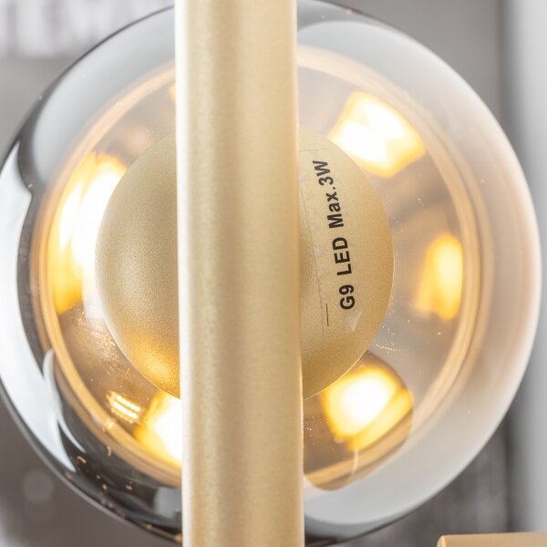 Brilagi - Applique a LED MILLA 3xG9/3W/230V oro/fumé
