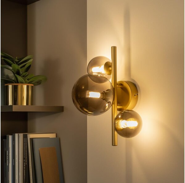 Brilagi - Applique a LED MILLA 3xG9/3W/230V oro/fumé
