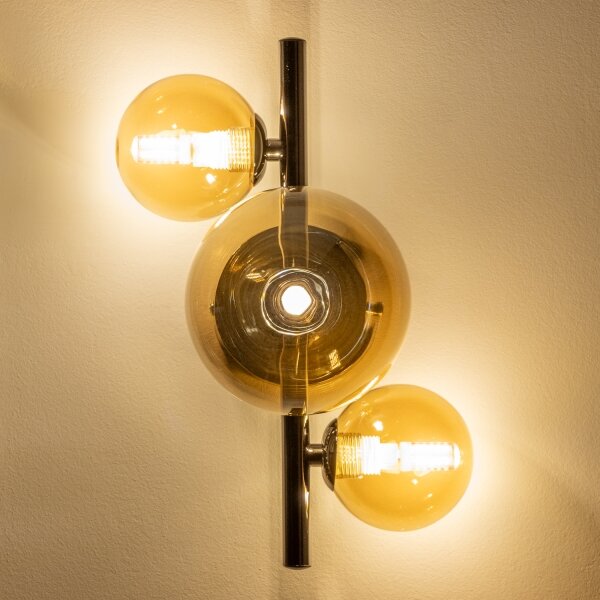 Brilagi - Lampada da parete LED MILLA 3xG9/3W/230V nero cromato/oro