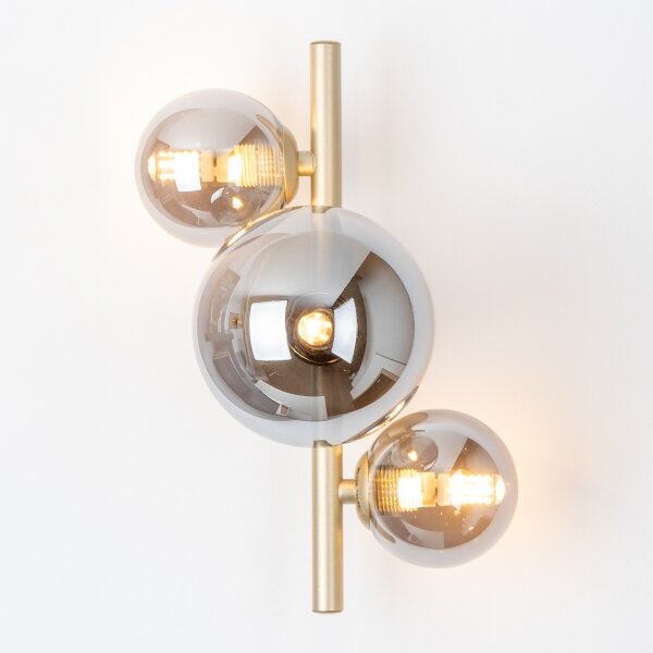 Brilagi - Applique a LED MILLA 3xG9/3W/230V oro/fumé