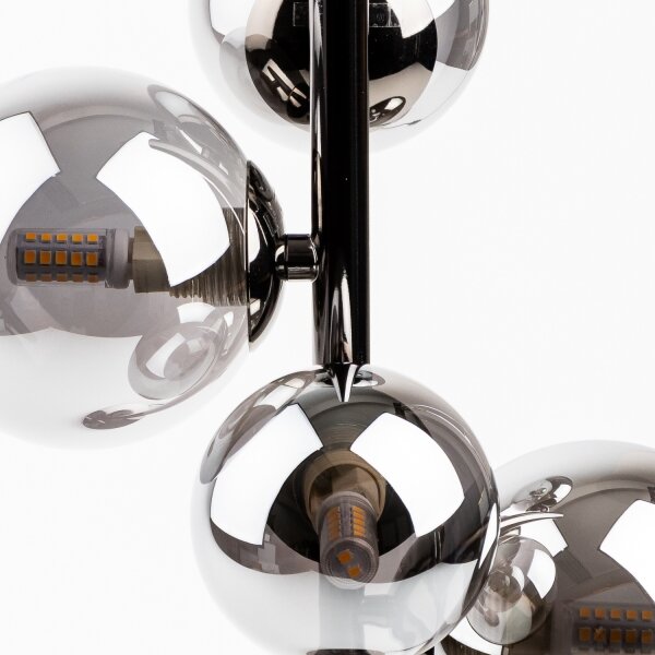 Brilagi - Lampada da tavolo LED MILLA 4xG9/3W/230V nero cromato/fumé