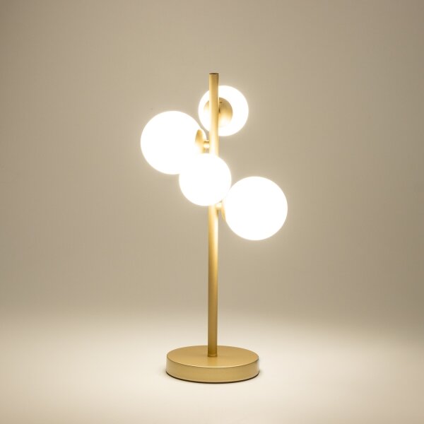 Brilagi - Lampada da tavolo LED MILLA 4xG9/3W/230V oro/bianco