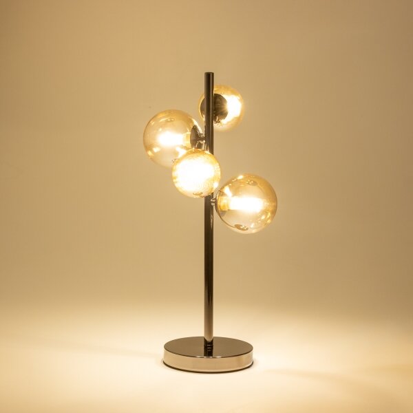 Brilagi - Lampada da tavolo LED MILLA 4xG9/3W/230V nero cromato/oro