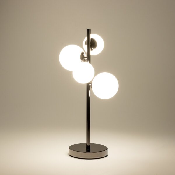Brilagi - Lampada da tavolo LED MILLA 4xG9/3W/230V nero cromato/bianco