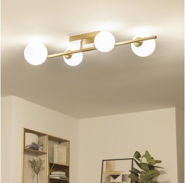 Brilagi - Lampadario a plafone LED MILLA 4xG9/3W/230V oro/bianco