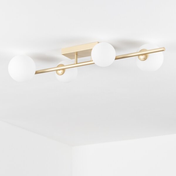 Brilagi - Lampadario a plafone LED MILLA 4xG9/3W/230V oro/bianco
