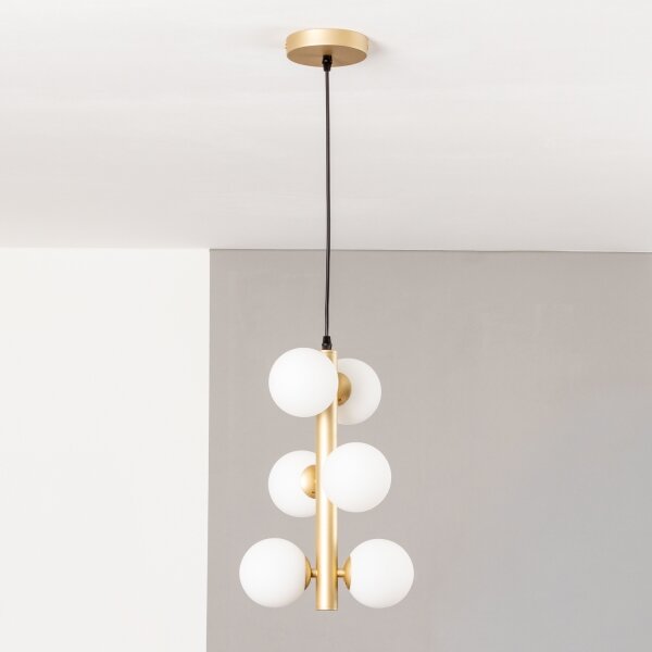 Brilagi - Lampadario LED a sospensione con filo MILLA 6xG9/3W/230V oro/bianco