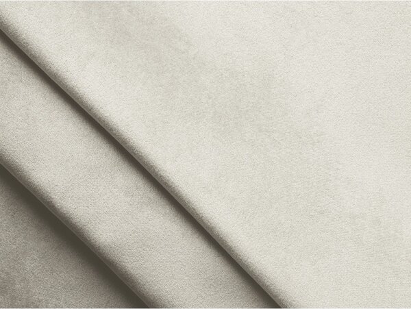 Divano componibile bianco con rivestimento in velluto 285 cm Lokua – Makamii