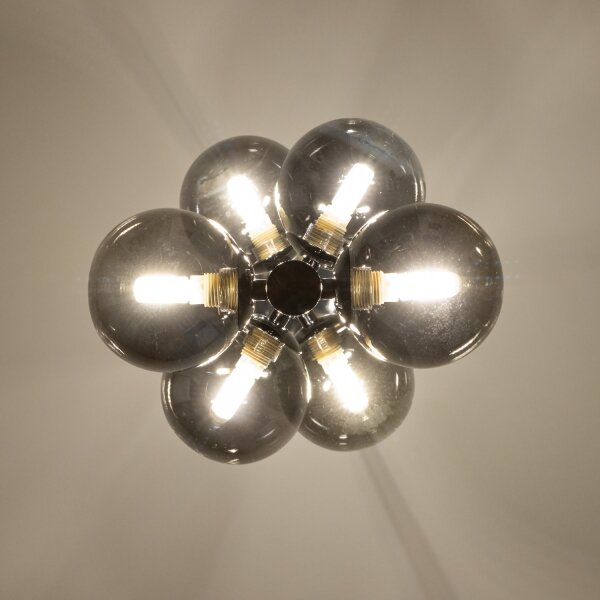 Brilagi - Lampadario LED a sospensione con cavo MILLA 6xG9/3W/230V nero cromato/fumé