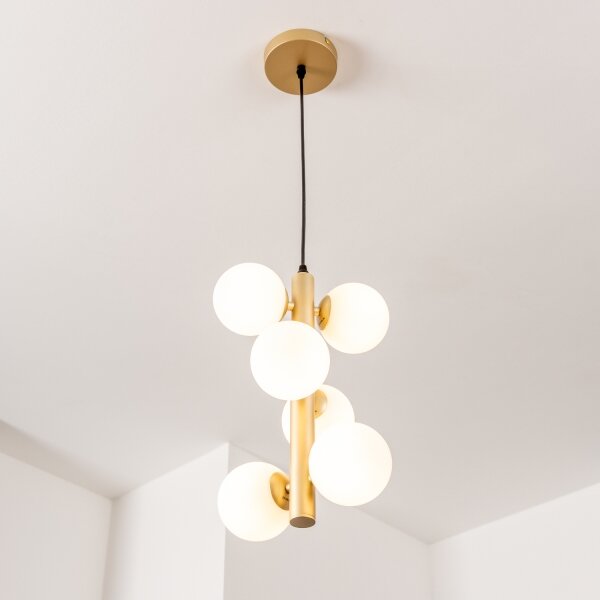 Brilagi - Lampadario LED a sospensione con filo MILLA 6xG9/3W/230V oro/bianco