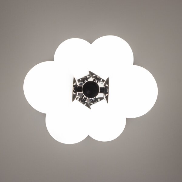 Brilagi - Lampadario LED a sospensione MILLA 6xG9/3W/230V cromo nero/bianco
