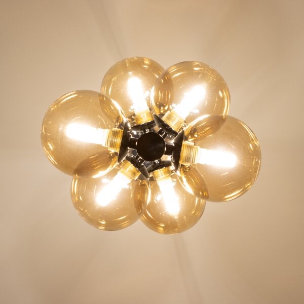 Brilagi - Lampadario LED sospeso su cavo MILLA 6xG9/3W/230V nero cromato/oro