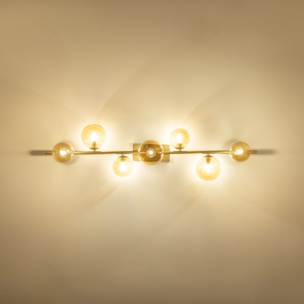 Brilagi - Lampadario a plafone LED MILLA 7xG9/3W/230V oro