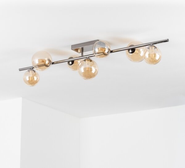 Brilagi - Plafoniera LED MILLA 7xG9/3W/230V nero cromato/oro