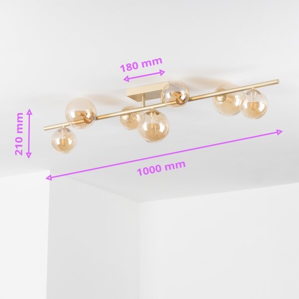 Brilagi - Lampadario a plafone LED MILLA 7xG9/3W/230V oro