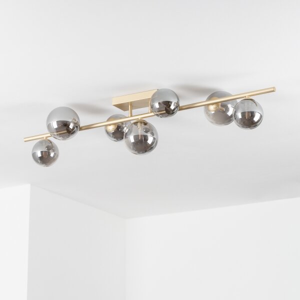 Brilagi - Lampadario a plafone LED MILLA 7xG9/3W/230V oro/fumé