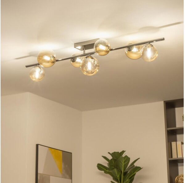 Brilagi - Plafoniera LED MILLA 7xG9/3W/230V nero cromato/oro