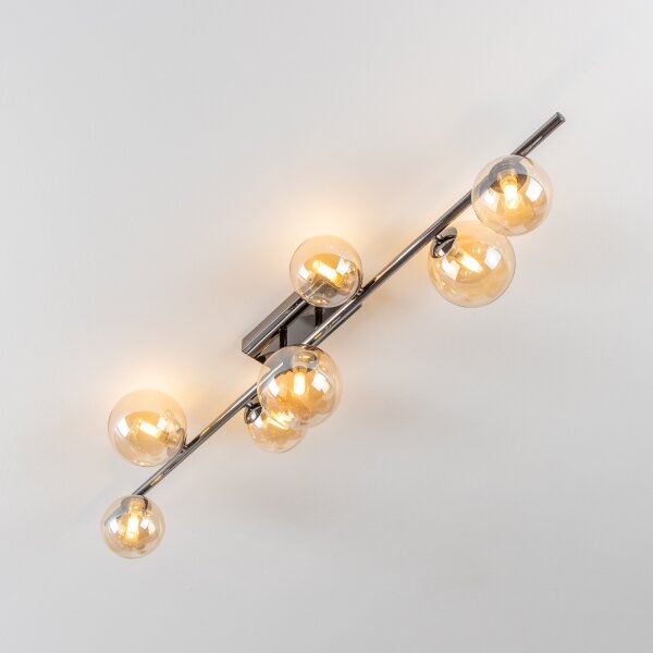 Brilagi - Plafoniera LED MILLA 7xG9/3W/230V nero cromato/oro
