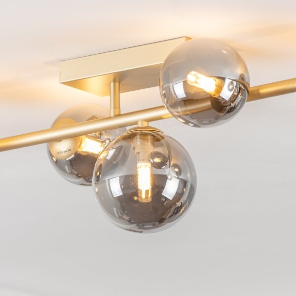 Brilagi - Lampadario a plafone LED MILLA 7xG9/3W/230V oro/fumé