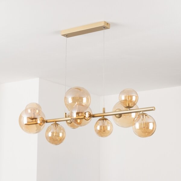 Brilagi - Lampadario LED a sospensione con filo MILLA 10xG9/3W/230V oro