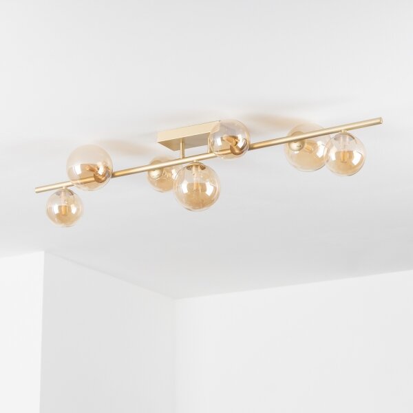 Brilagi - Lampadario a plafone LED MILLA 7xG9/3W/230V oro