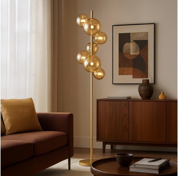 Brilagi - Lampada LED da terra MILLA 7xG9/3W/230V oro
