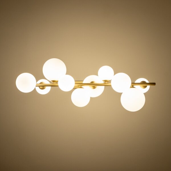 Brilagi - Lampadario LED a sospensione con filo MILLA 10xG9/3W/230V oro/bianco