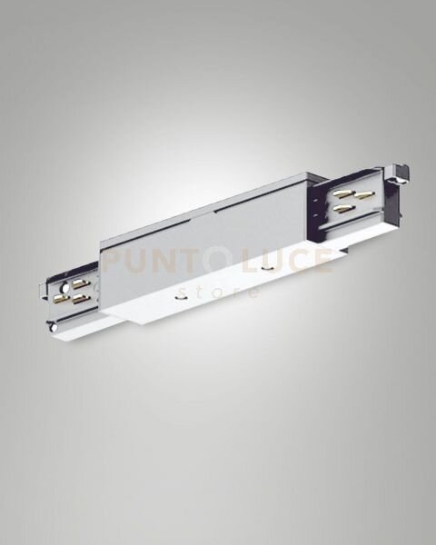 Alimentazione centrale + giunto bianco sistema binario track 3 fas