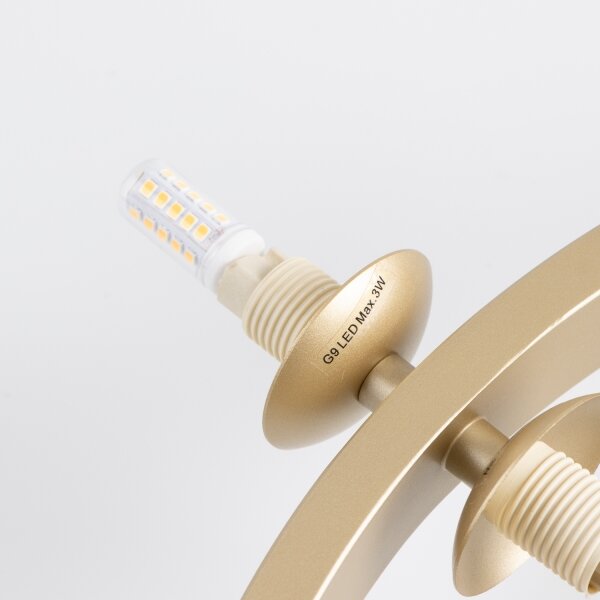 Brilagi - Lampadario LED a sospensione con filo MILLA 15xG9/3W/230V oro