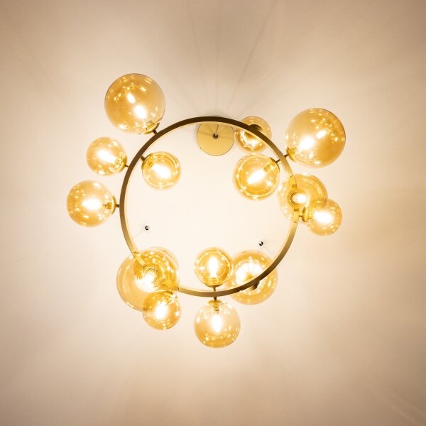 Brilagi - Lampadario LED a sospensione con filo MILLA 15xG9/3W/230V oro