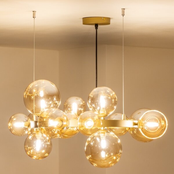 Brilagi - Lampadario LED a sospensione con filo MILLA 15xG9/3W/230V oro