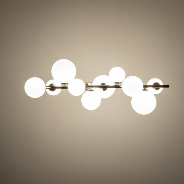 Brilagi - Lampadario LED a cavo MILLA 10xG9/3W/230V nero cromato/bianco