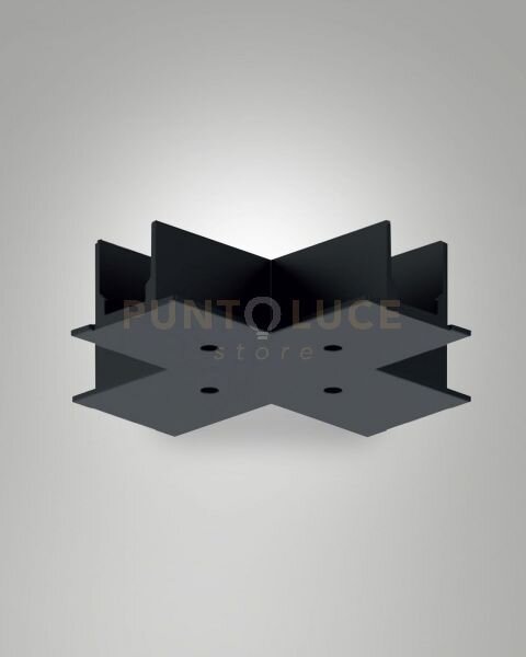 Copertura per giunto a x nera sistema binario track incasso