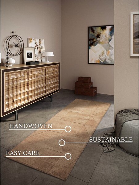 Passatoia beige in lana tessuta a mano 80x250 cm Ursule - Villeroy&Boch