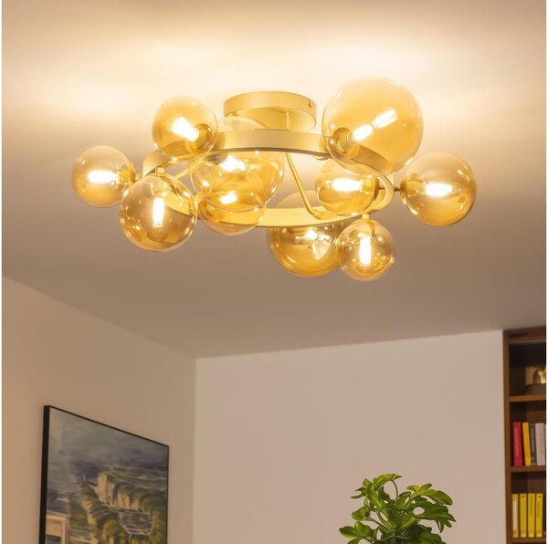 Brilagi - Lampadario a plafone LED MILLA 10xG9/3W/230V oro