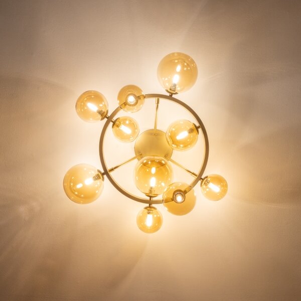 Brilagi - Lampadario a plafone LED MILLA 10xG9/3W/230V oro
