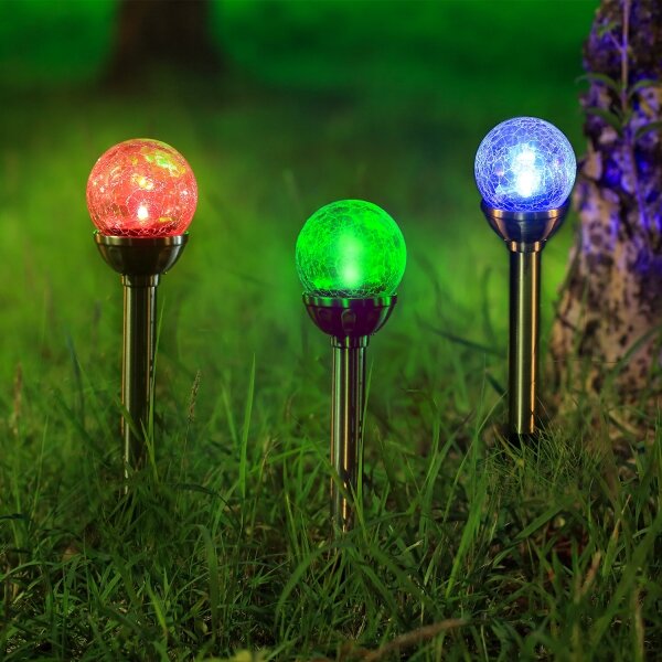 Aigostar - Lampada solare LED RGB LED/0,08W/2V IP44