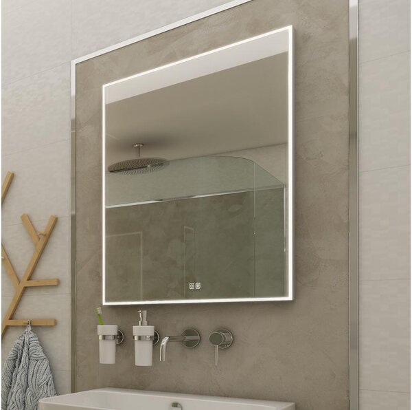 NIMCO ZP 13001VX - Specchio da bagno retroilluminato a LED 3000-6500K 70x50 cm IP44