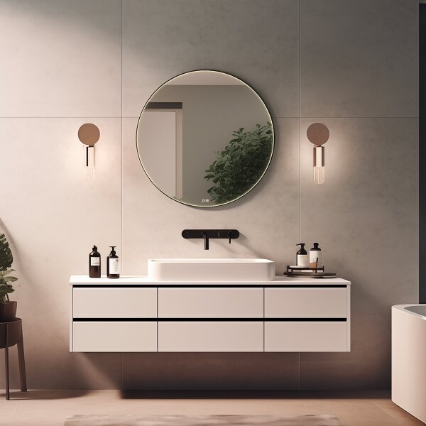NIMCO ZPC 31001RVX-90 - Specchio da bagno retroilluminato a LED 3000-6500K 70 cm IP44