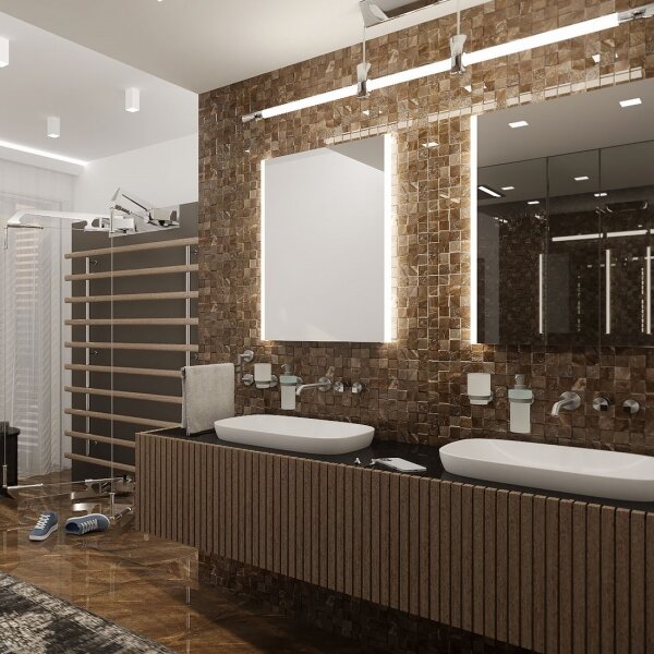 NIMCO ZP 11002 - Specchio da bagno retroilluminato a LED 6500K 80x60 cm IP44